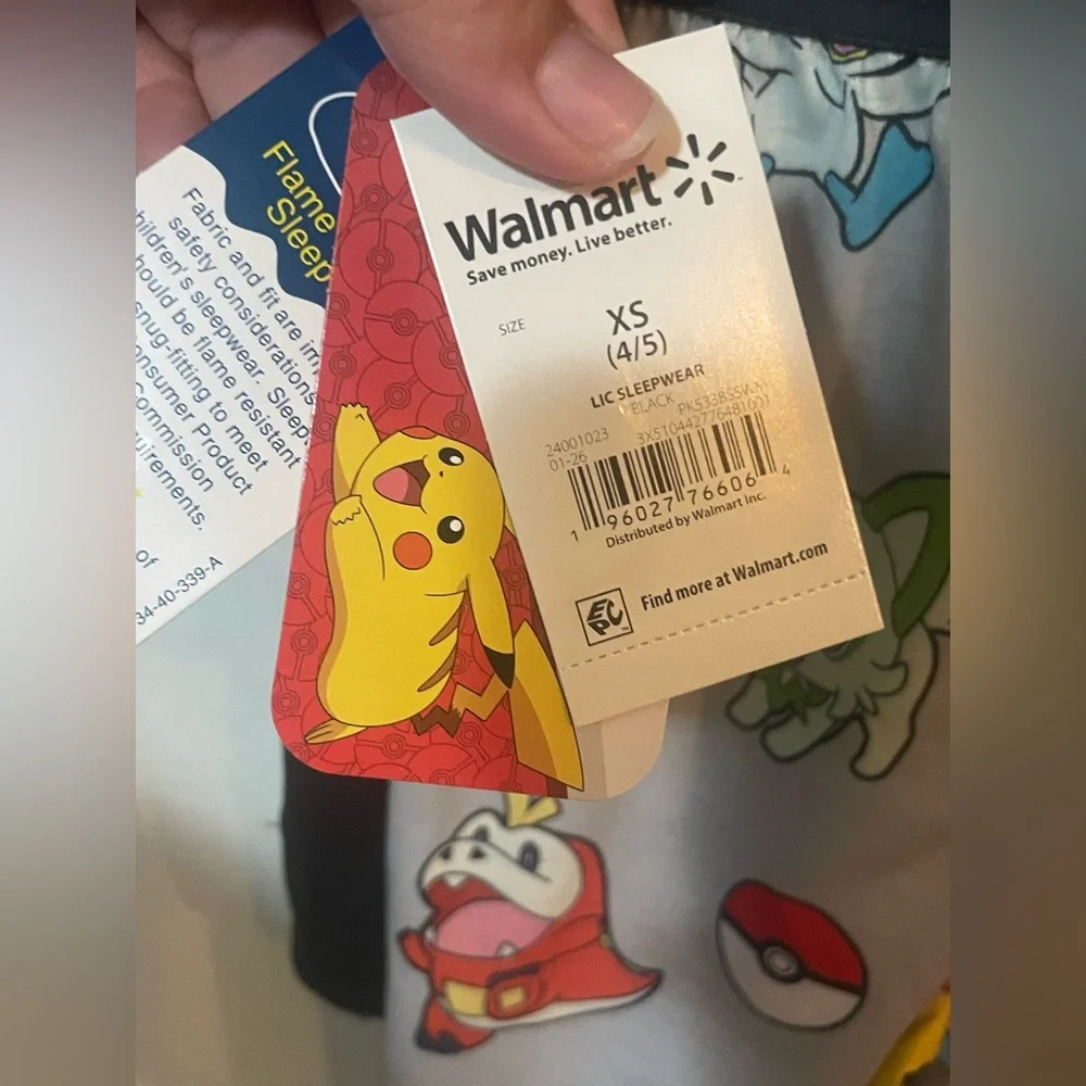 NWT Pokémon Boys 2-Piece Pajama Set XS 4/5 Pikachu Short Sleeve‎ Sleepwear